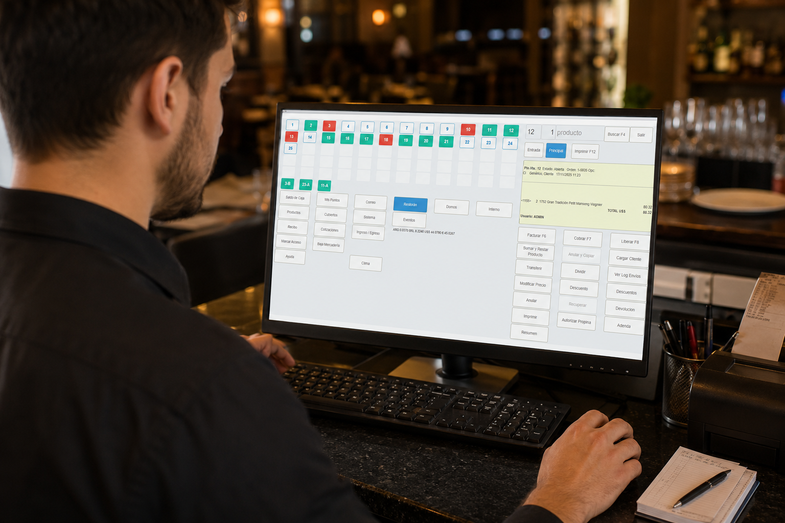 Restaurante gestionado con Cooperbit